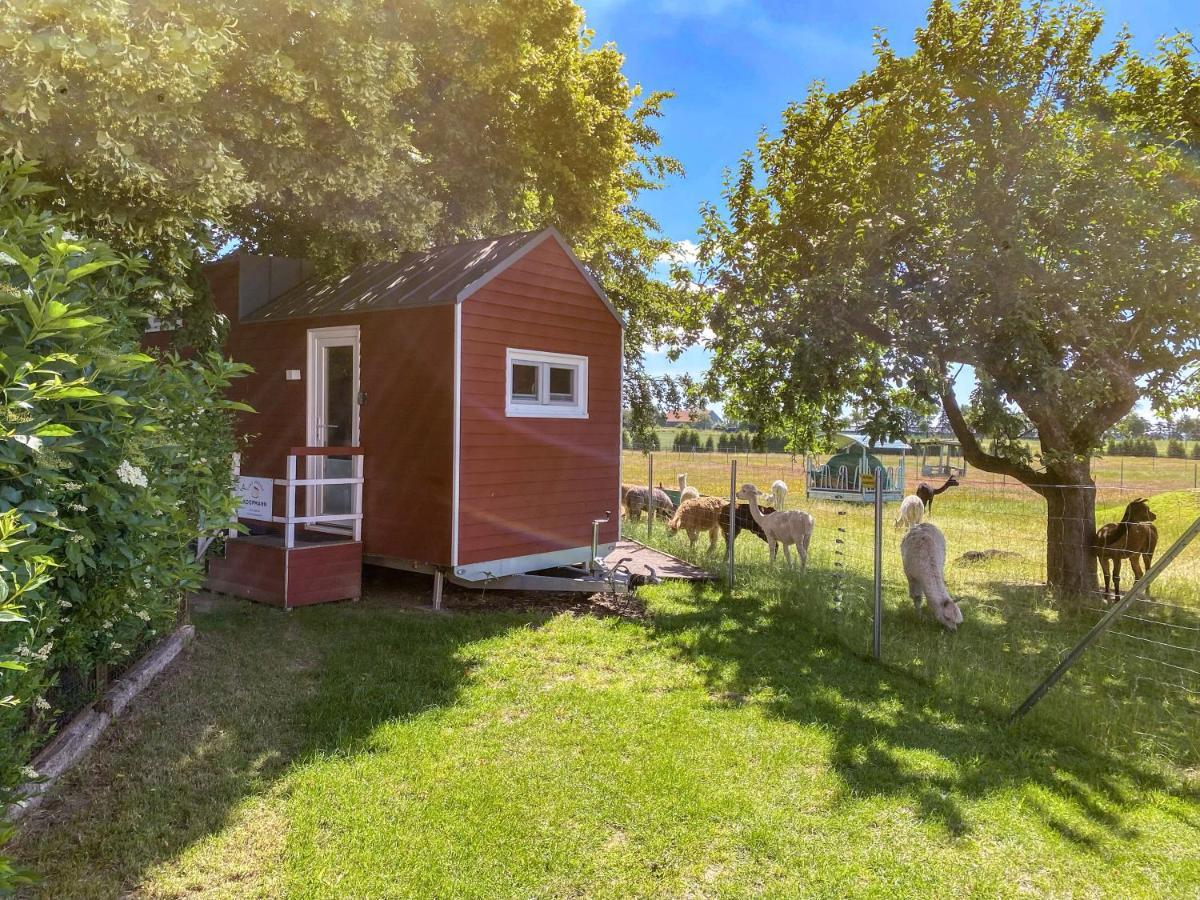 Villa Tiny House Auf Der Alpaka Farm Rubkow Exterior foto