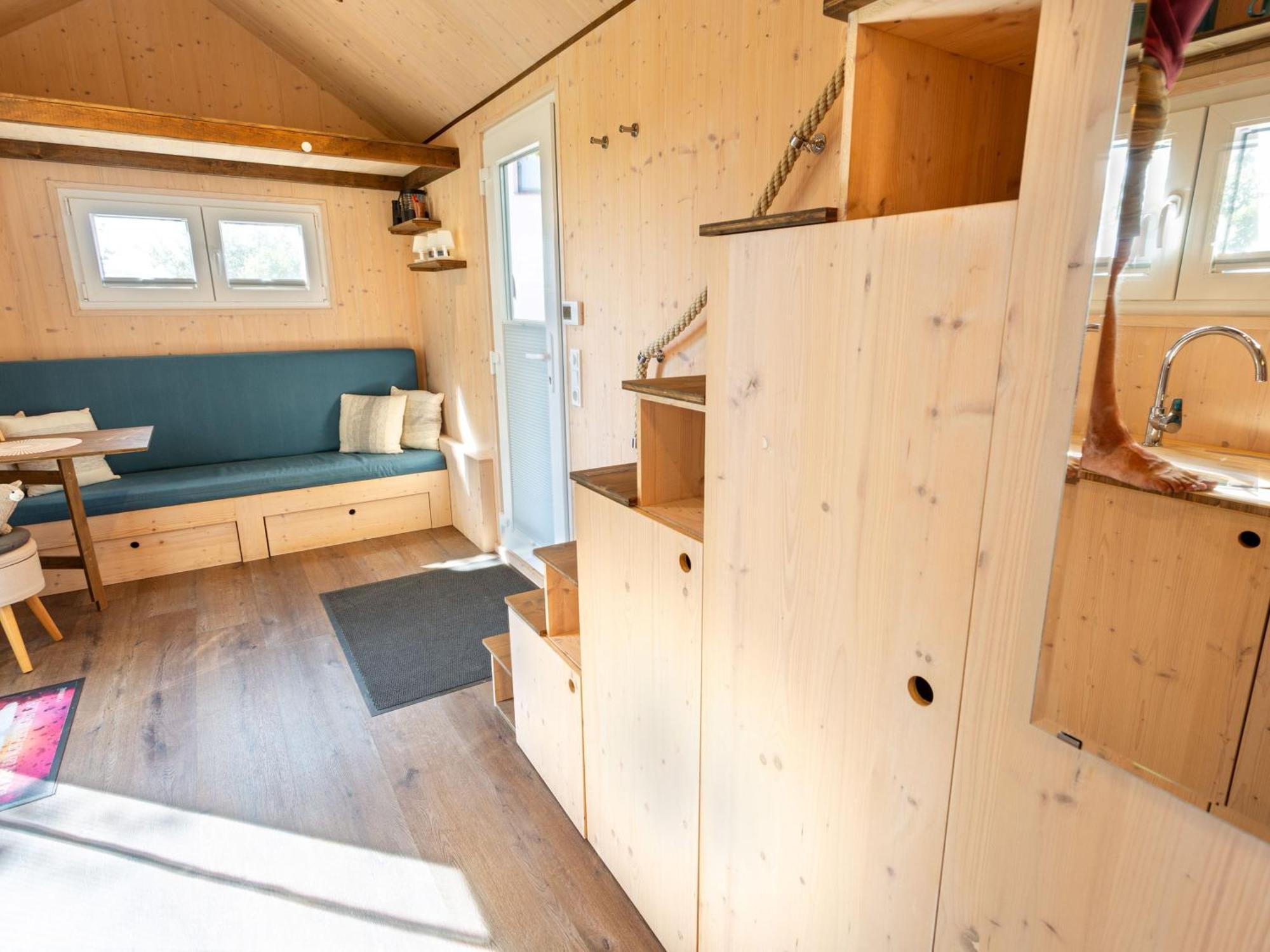 Villa Tiny House Auf Der Alpaka Farm Rubkow Exterior foto