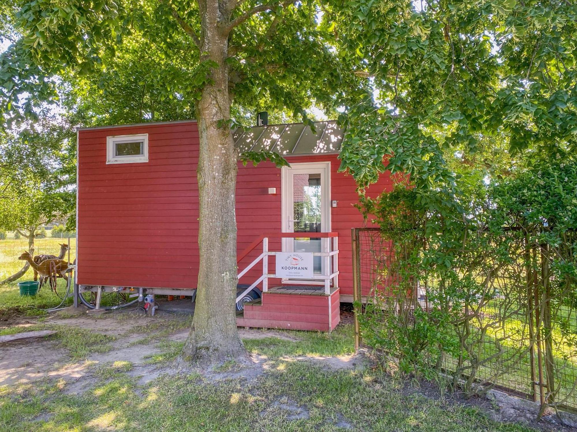 Villa Tiny House Auf Der Alpaka Farm Rubkow Exterior foto