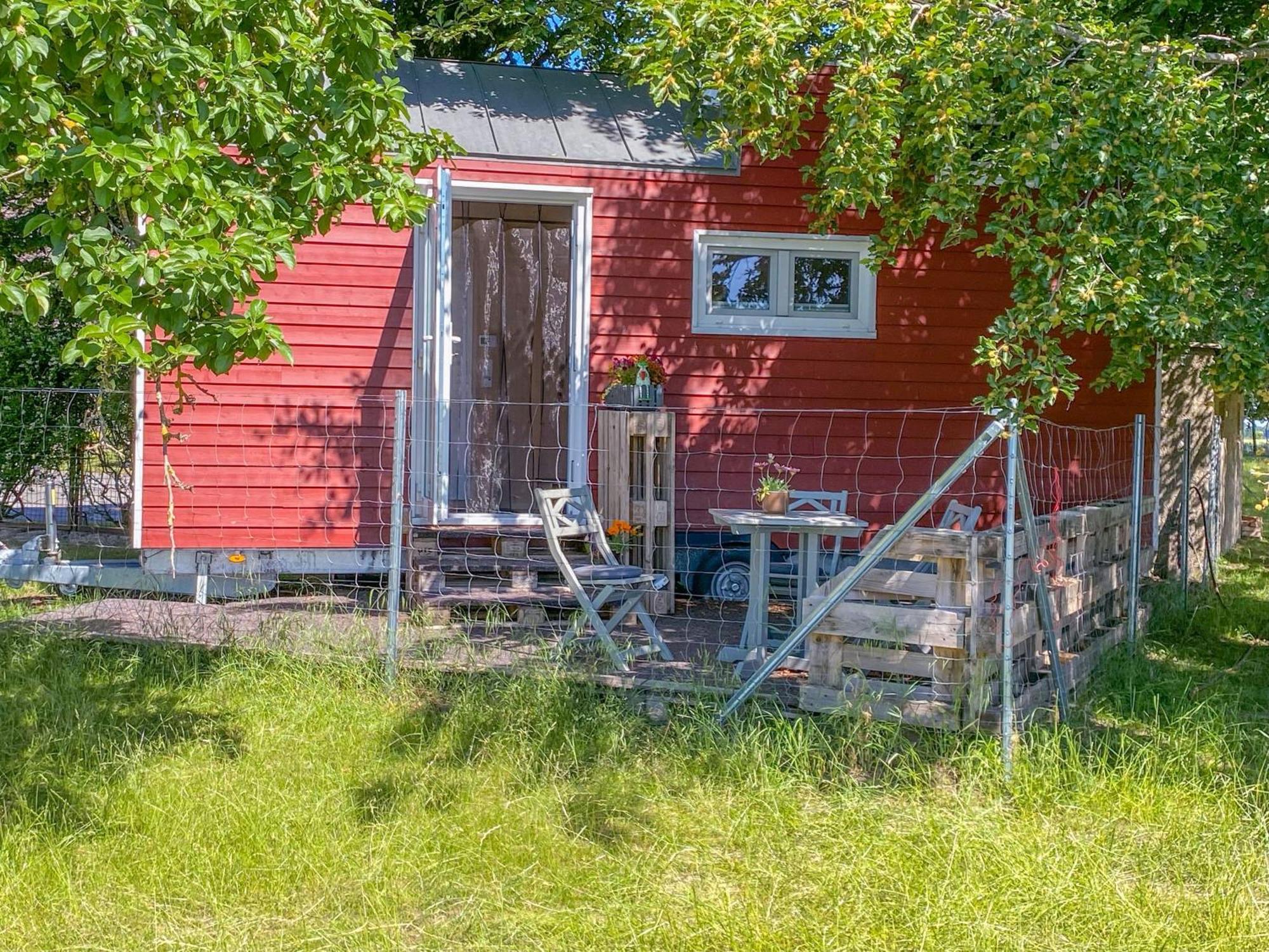 Villa Tiny House Auf Der Alpaka Farm Rubkow Exterior foto